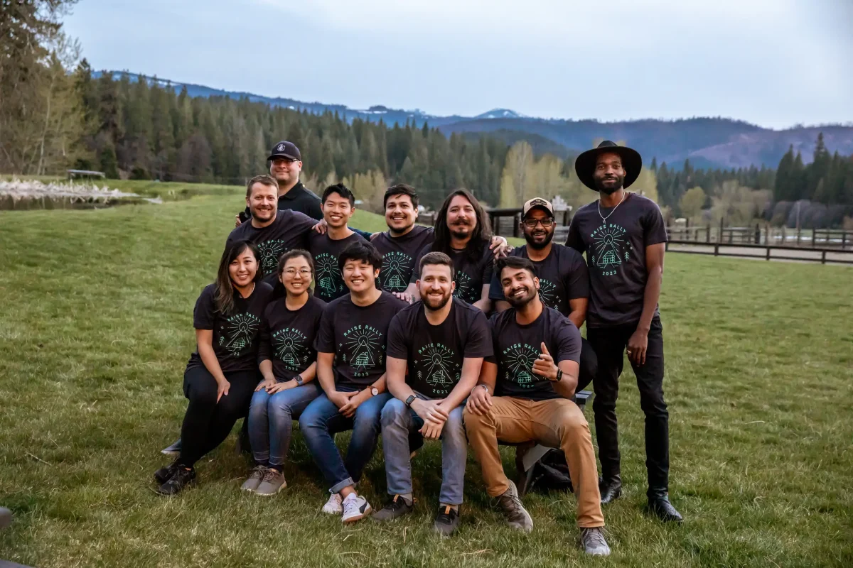 a group of Raise team members at Greenhorn Ranch