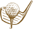 golf club next to a golf ball on a tee