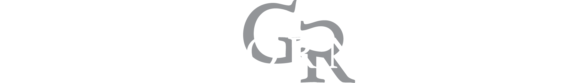 Greenhorn Ranch Logo - horizontal - white on grey
